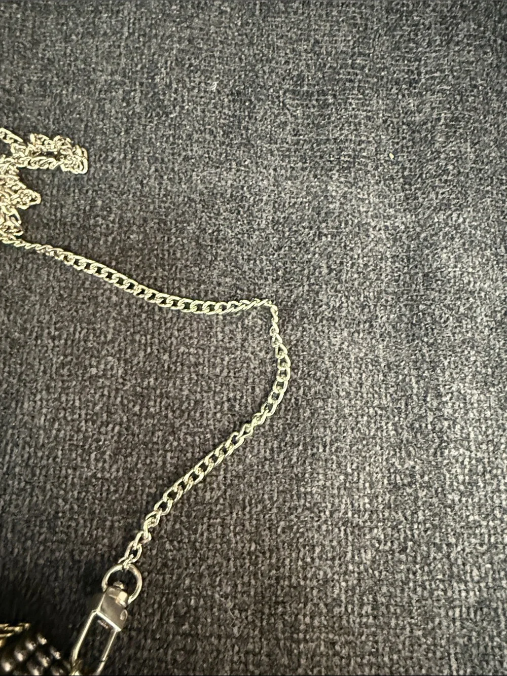 RAMLA Handcrafted Metallic Beaded Shoulder Bag